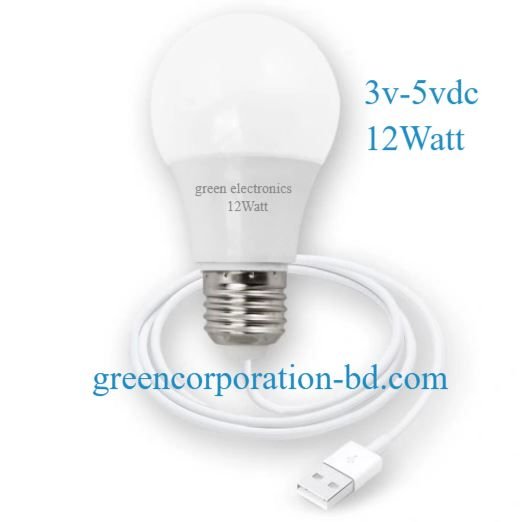 12W High-Quality USB Mini Light Bulb with LED Night Light, Energy-Saving Decorative Lamp