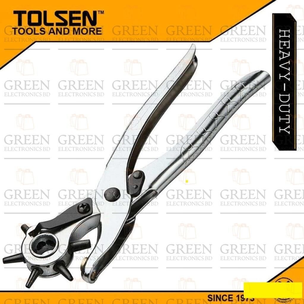 Revolving Punch Pliers 9″ Inch 230mm Hole Punch Plier Tool For Duty Strap Leather Paper Bags Watch Revolving DIY Crafts Belt Jeans Buttons Tools Sets