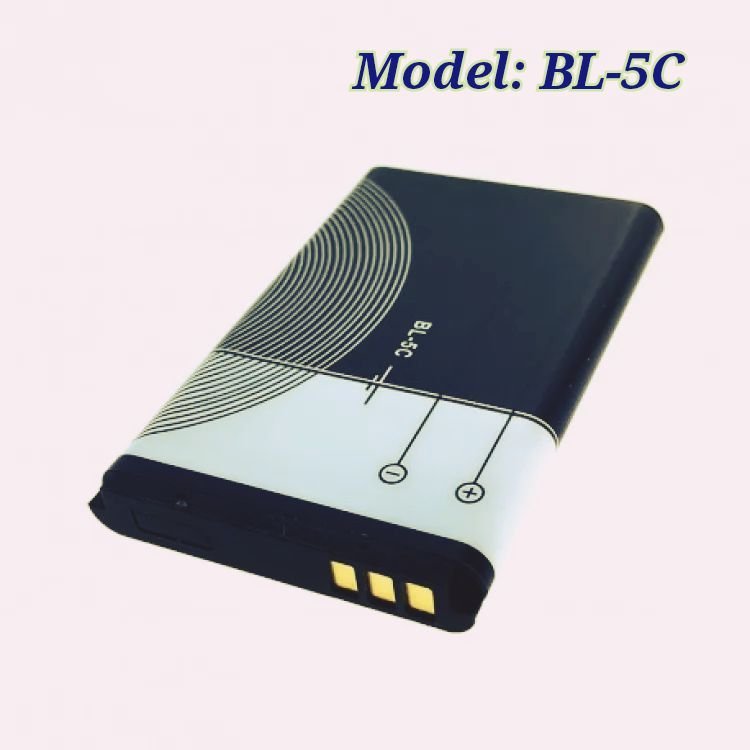 Nokia BL-5C High-Capacity Battery for BL-5C/1600/2600/2700/3100 - Long Lasting, High-Quality Mobile Phone Replacement Battery