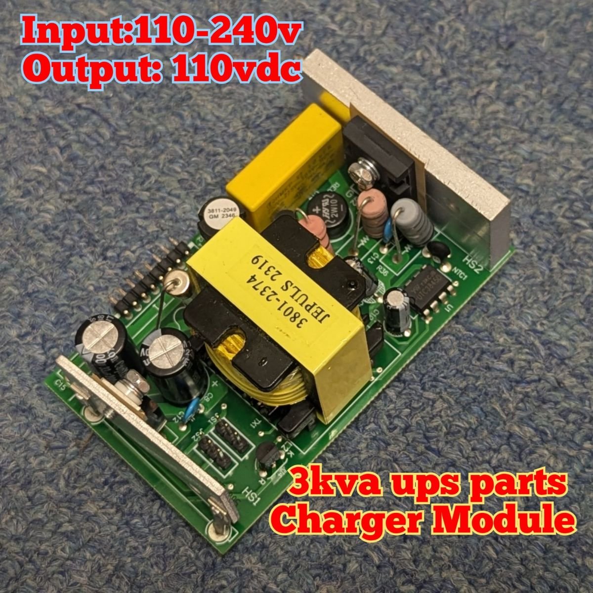 ups battery charger module 110vdc output
