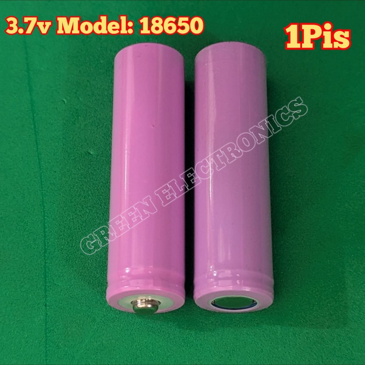 1pis 18650 3.7v Rechargeable Lithium Battery 18650 Lithium-Ion rechargeable battery with a nominal voltage of 3.7V. These cylindrical cells are commonly used in high-capacity devices like flashlights, power banks, and portable electronics.