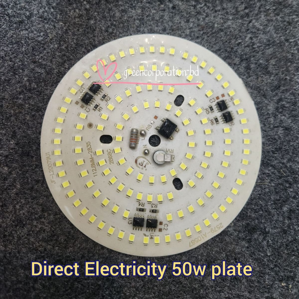 Ultra Bright Warm White Input Ac 220V 50W Integrated Ic Driver Smd Led Water Proof 50Watt Round Led Board 112Mm White Color Led Smd Board