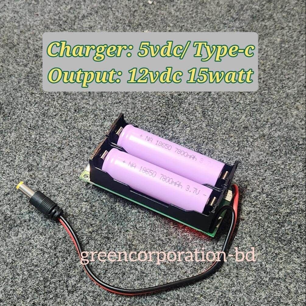Complete 12v, 9v and 5v router ups module with battery rady to use Mini Router UPS Circuit Board 52W V3 – 5V/9V/12V Output, 3.7V Battery Input – WiFi Router, ONU, Modem, DVR/XVR, CCTV Backup Power