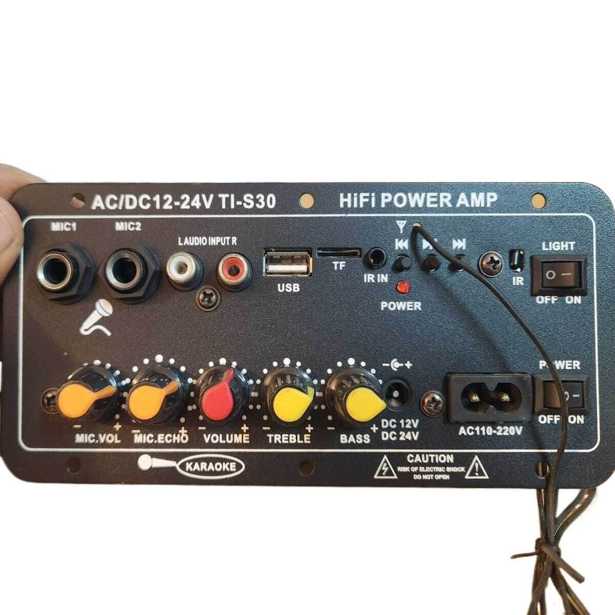 D10/ D10-II Amplifier Board AUX TF Card USB 30-120W for 4 Ohm 40W Speaker 110V 220V 12V 24V Subwoofer Audio Amp Module D10 Bluetooth Audio Amplifier Cabinet Type 30W-120W AC-220V DC-12V Echo USB MIC FM Radio TF Support Dual Microphone Bluetooth 5.0 Amplif