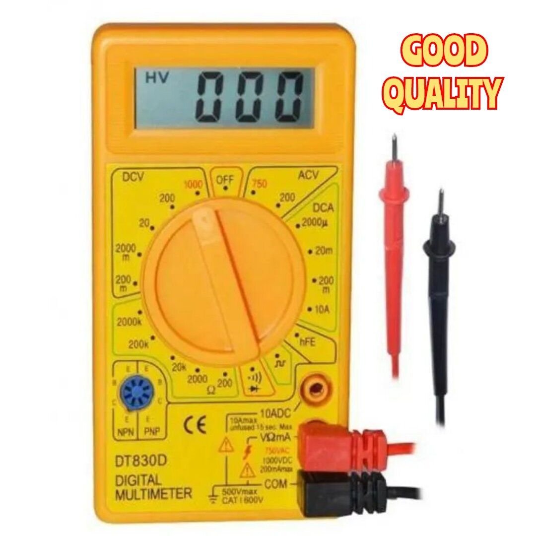 Digital Multimeter, Handheld Digital Multimeter LCD Backlight Portable