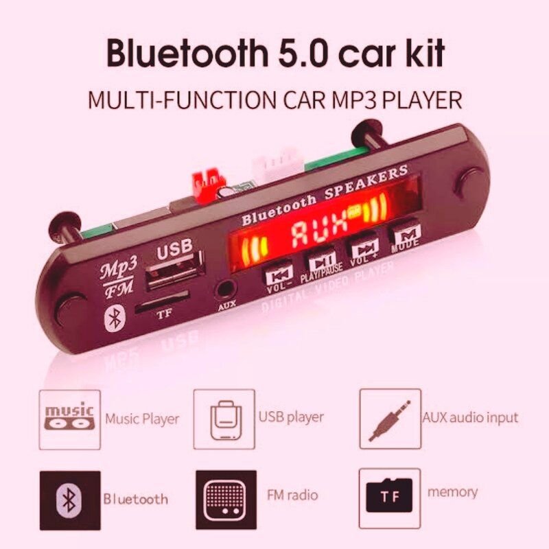usb mp3 device remot device With fm, Bluetooth, sd support, aux input, usb support device