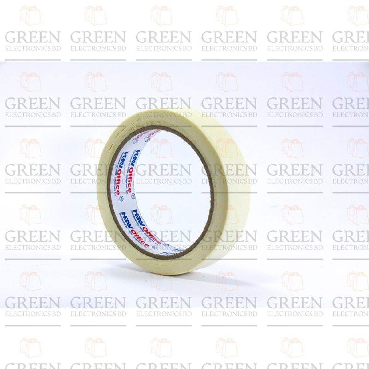 Masking Tape 1″ Inch Width 25mm Length 10 Meter Multi Purpose Masking Tape Rubber Glue Crepe Paper Masking Tape For Wall Painting Paper Masking Tape