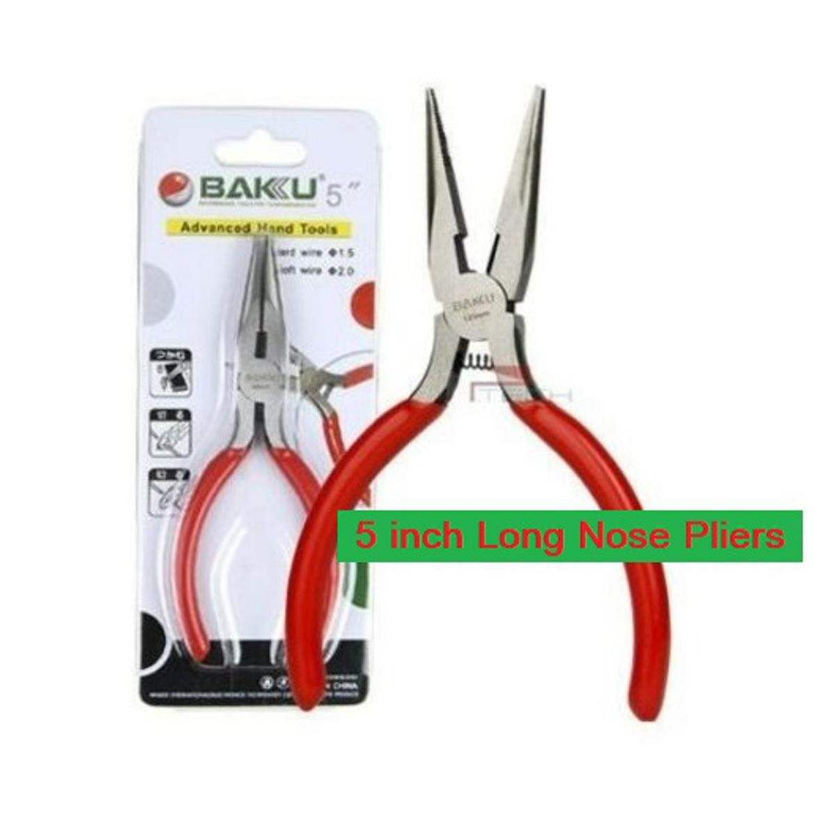 Electronic Wire Pliers BK-031 5″ Inch Durable Long Nose Pliers Diagonal Tools Sets