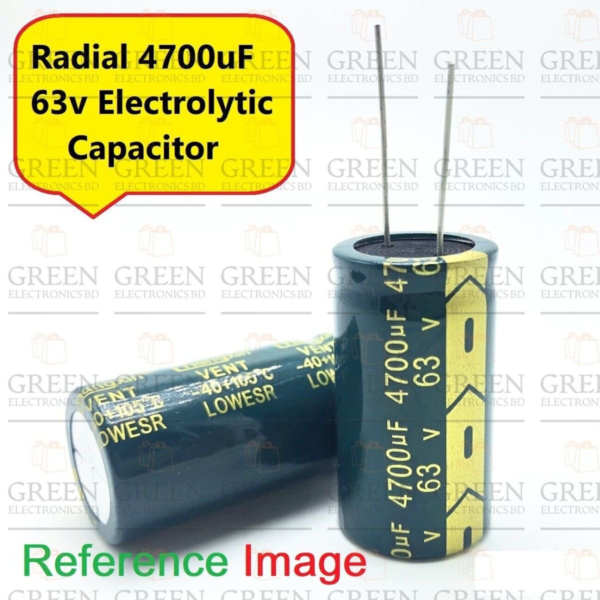 Radial 4700uF Electrolytic Capacitor 63V