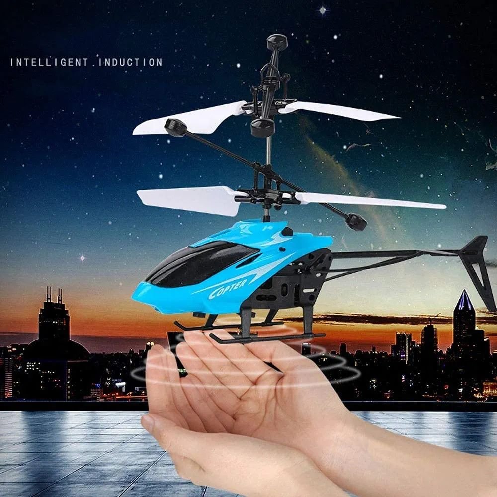 cartoon airplane gesture helicopter suspension luminous fairy induction aircraft toy wholesale