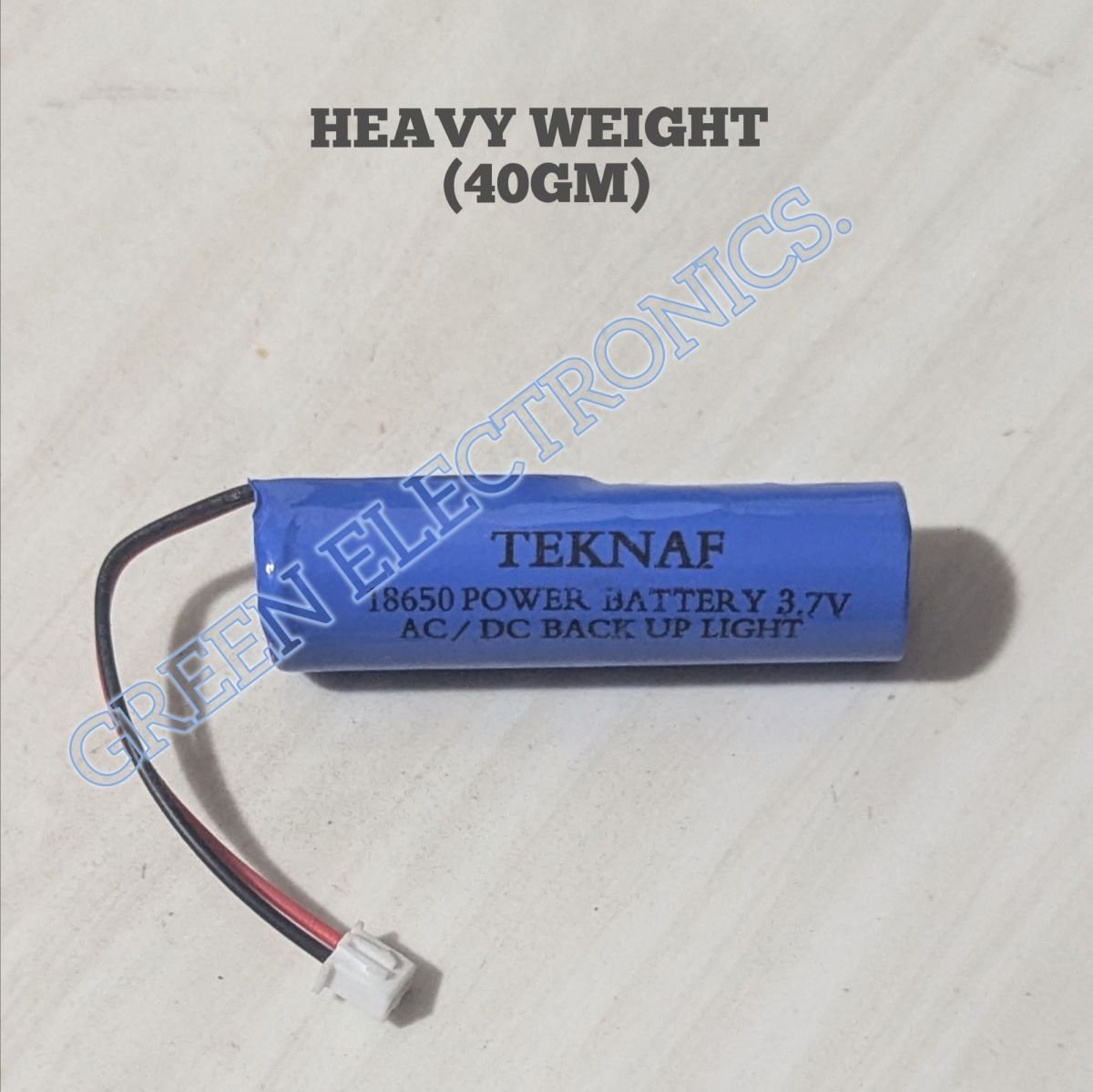 HEAVY Weight Quality Full 3.7V Battery 18650 Lithium Rechargeable Battery 2mm JST Weight-39gm+