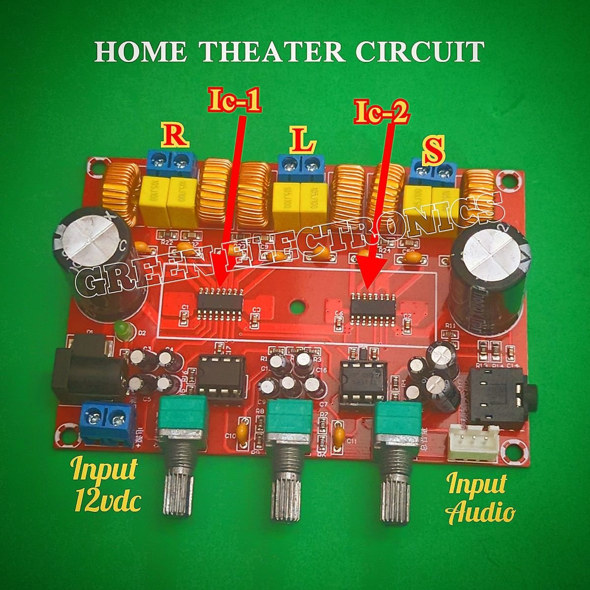 Origina 3116d 2.1 Channel Home Theatre Amplifier Circuit Subwoofer Circuit 2×50watt,