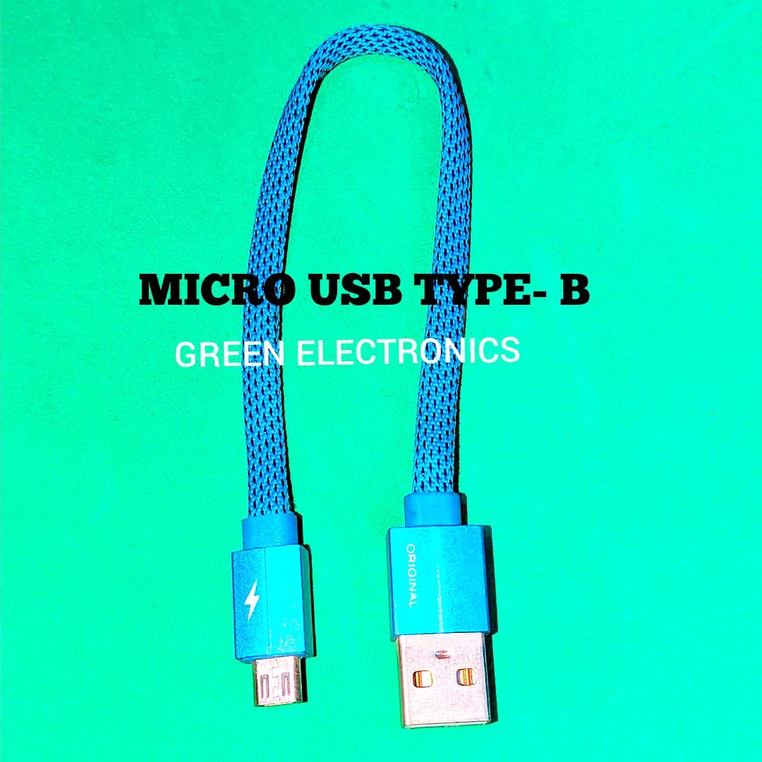 Type b powerbank sort cable
All most one feet long
Metal build quality
Fast charging 3.1
USB type: b
Color: red 
Supported All kinds of Powerbank and Mobile