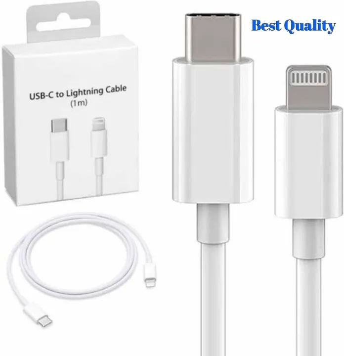 20W USB-C to Lightning PD Cable for iPhone 8 to 15 Series - Fast Charging