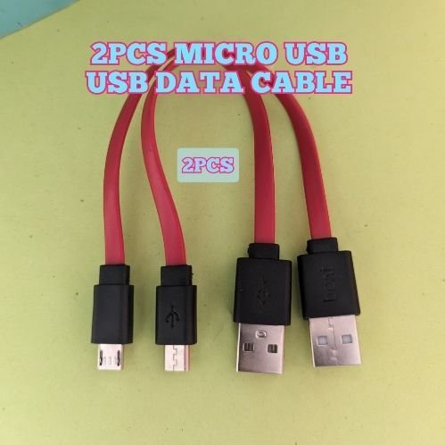 2pcs micro usb sort powerbank data cable